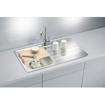 ALVEUS 1065560 - Køkkenvask LINE 86x50 cm mat stål/satin