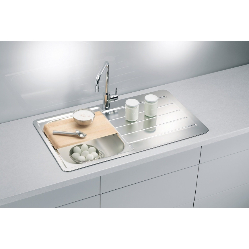ALVEUS 1065560 - Køkkenvask LINE 86x50 cm mat stål/satin