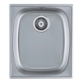 ALVEUS 1082195 - Køkkenvask BASIC 44x38 cm i rustfrit stål/satinfinish, stor afløbsåbning