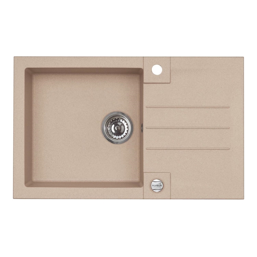ALVEUS 1090946 - Køkkenvask ROCK 78x48 cm granit/beige