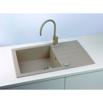 ALVEUS 1090946 - Køkkenvask ROCK 78x48 cm granit/beige