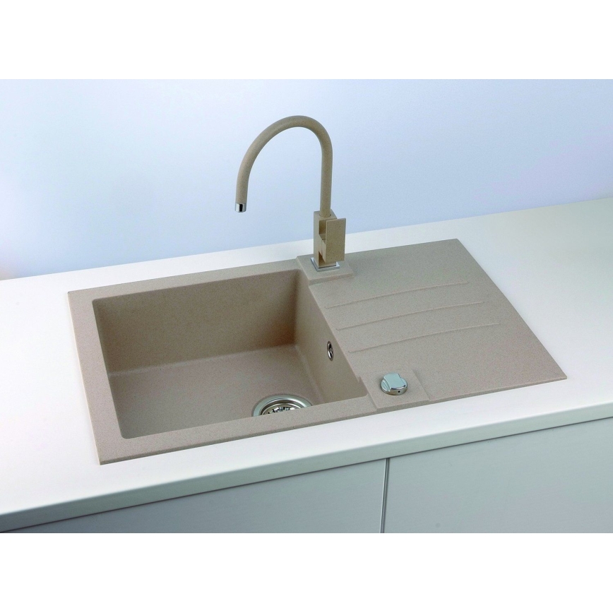 ALVEUS 1090946 - Køkkenvask ROCK 78x48 cm granit/beige