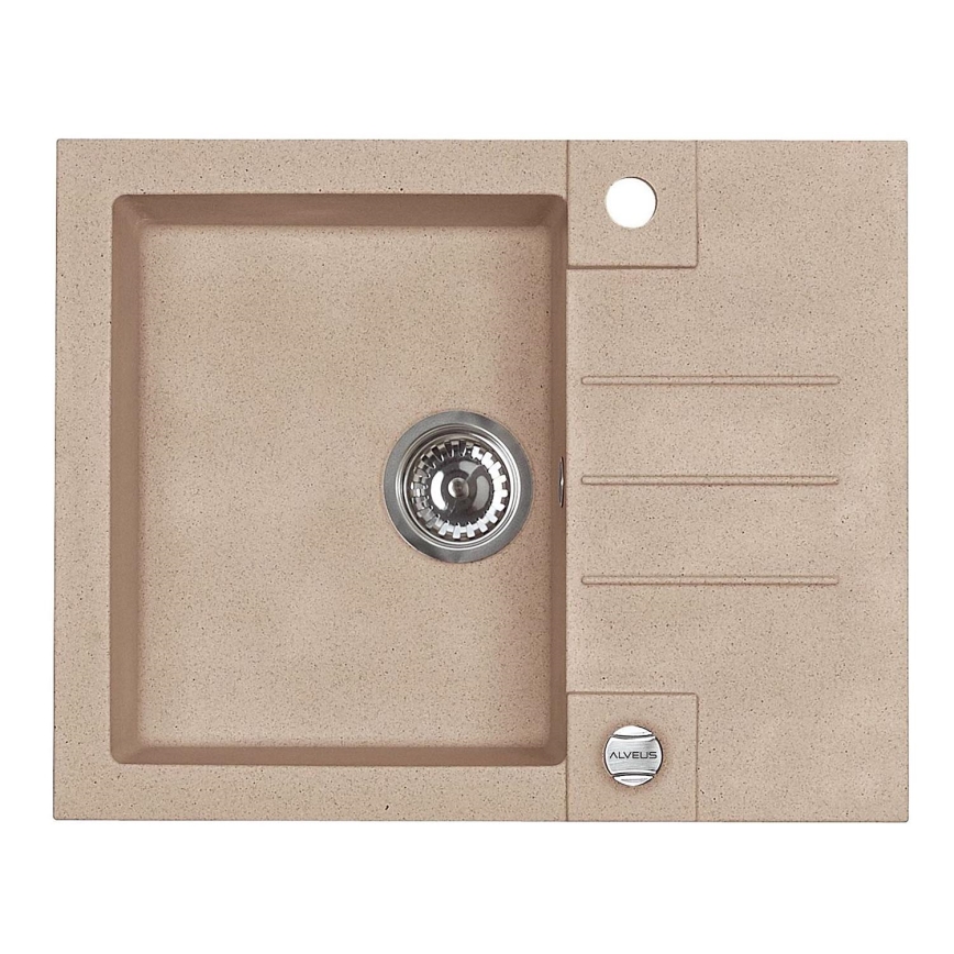 ALVEUS 1090950 - Køkkenvask ROCK 59,5x47,5 cm granit/beige