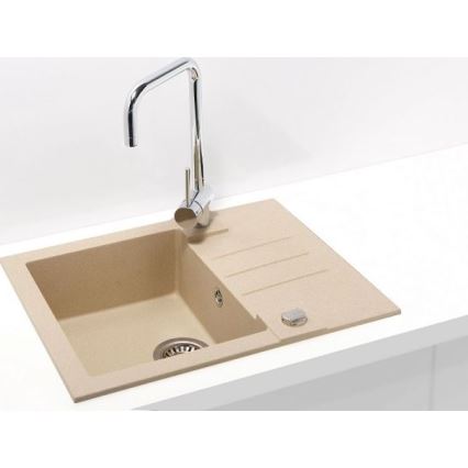 ALVEUS 1090950 - Køkkenvask ROCK 59,5x47,5 cm granit/beige