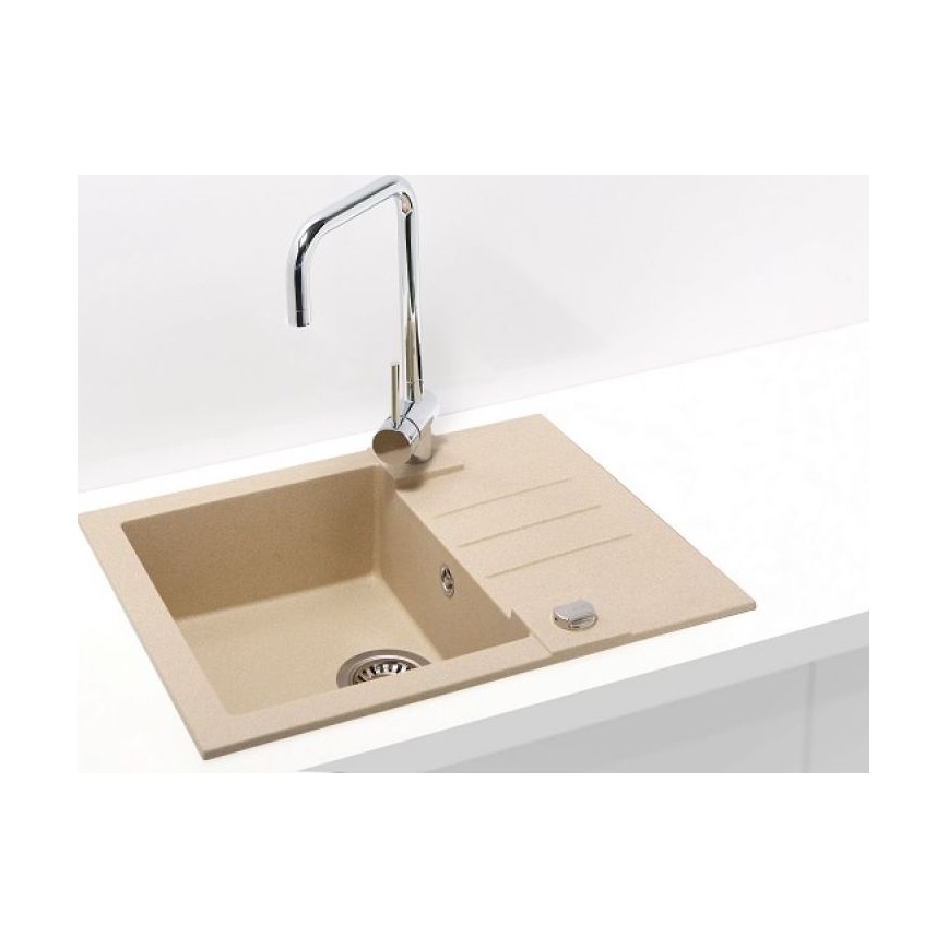 ALVEUS 1090950 - Køkkenvask ROCK 59,5x47,5 cm granit/beige