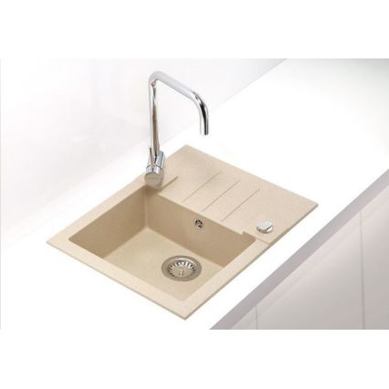 ALVEUS 1090950 - Køkkenvask ROCK 59,5x47,5 cm granit/beige