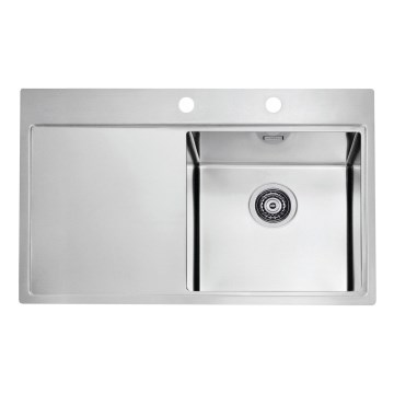 ALVEUS 1103651 - Køkkenvask PURE 79x52,5 cm satin, højre