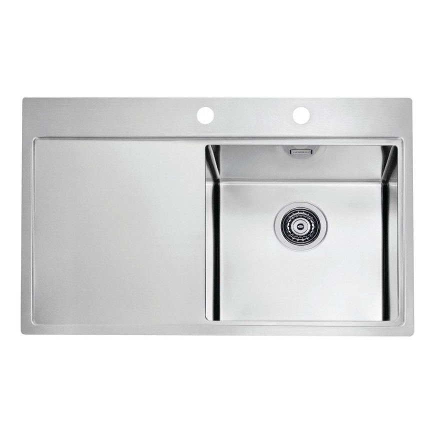 ALVEUS 1103651 - Køkkenvask PURE 79x52,5 cm satin, højre