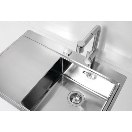 ALVEUS 1103651 - Køkkenvask PURE 79x52,5 cm satin, højre
