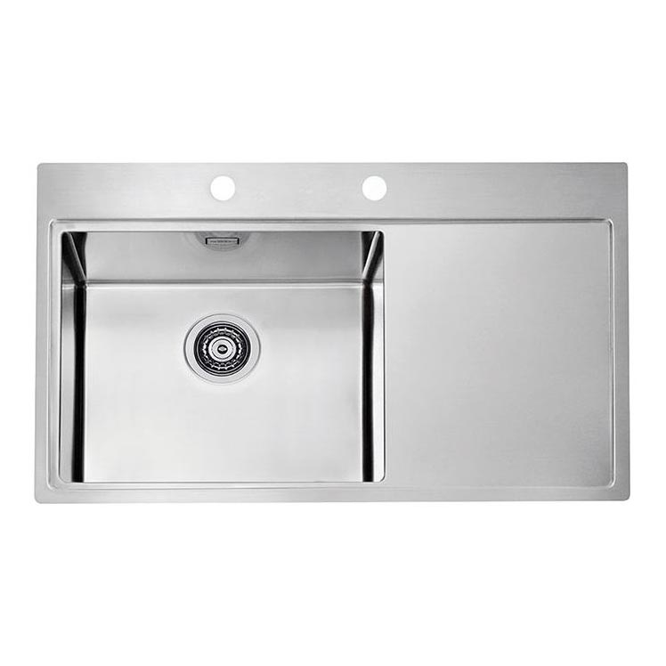 ALVEUS 1103652 - Køkkenvask PURE 86x52,5 cm satin, venstre