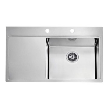 ALVEUS 1103653 - Køkkenvask PURE 86x52,5 cm satin, højre