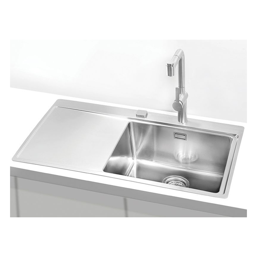 ALVEUS 1103653 - Køkkenvask PURE 86x52,5 cm satin, højre