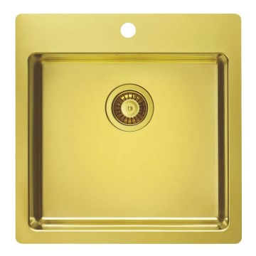 ALVEUS 1106867 - Køkkenvask PURE 52,5x51,5 cm guldfarvet