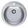 ALVEUS 1116756 - Køkkenvask FORM diameter 51 cm mat stål/satin, dybde 18,5 cm