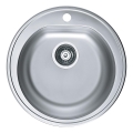 ALVEUS 1116756 - Køkkenvask FORM Ø 51 cm mat stål/satin, dybde 18,5 cm