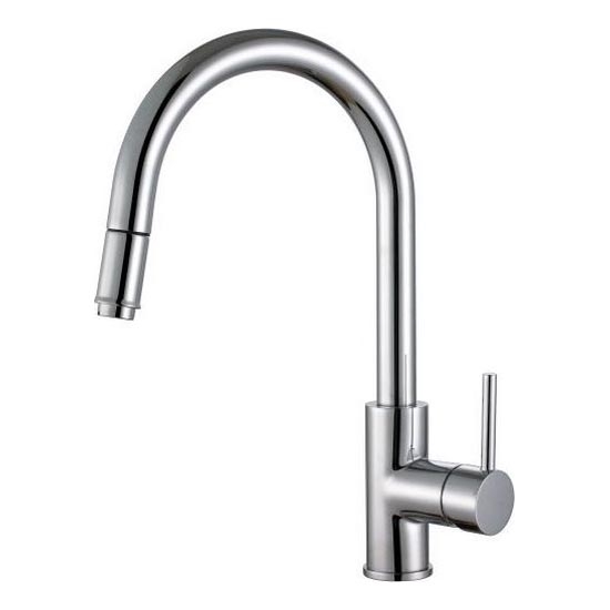 ALVEUS 1129021 - Hane m. udtrækkelig spraye DELOS 38 cm skinnende krom