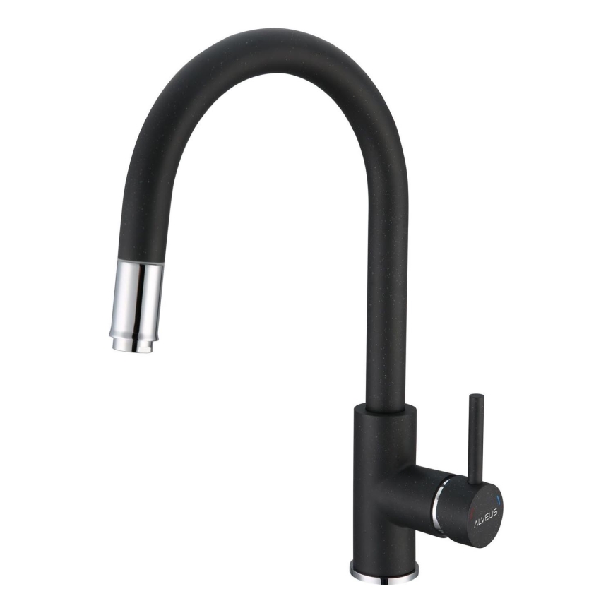 ALVEUS 1129022 - Hane m. udtrækkelig spraye DELOS 38 cm granit/sort