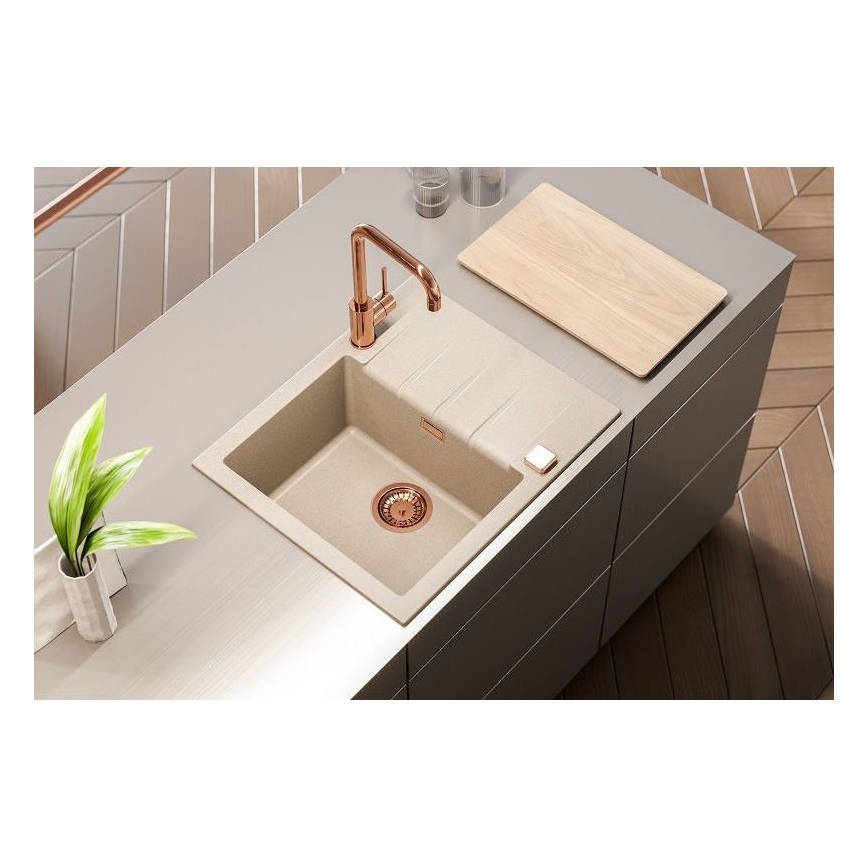 ALVEUS 1132019 - Køkkenvask CADIT 59x50 cm granit/beige