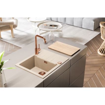 ALVEUS 1132019 - Køkkenvask CADIT 59x50 cm granit/beige