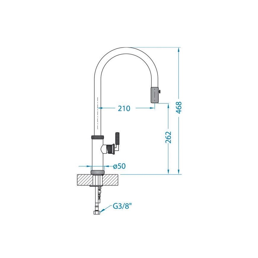 ALVEUS 1132179 - Hane m. udtrækkelig spraye NERINA 46,8 cm sort