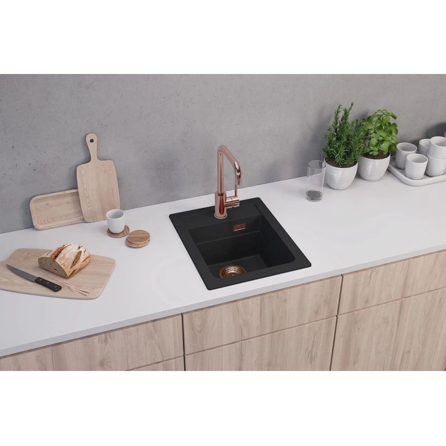 ALVEUS 1139771 - Køkkenvask ATROX 50x40 cm granit/sort