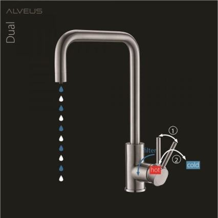 ALVEUS 1139812 - Hane DUAL 37 cm granit/sort