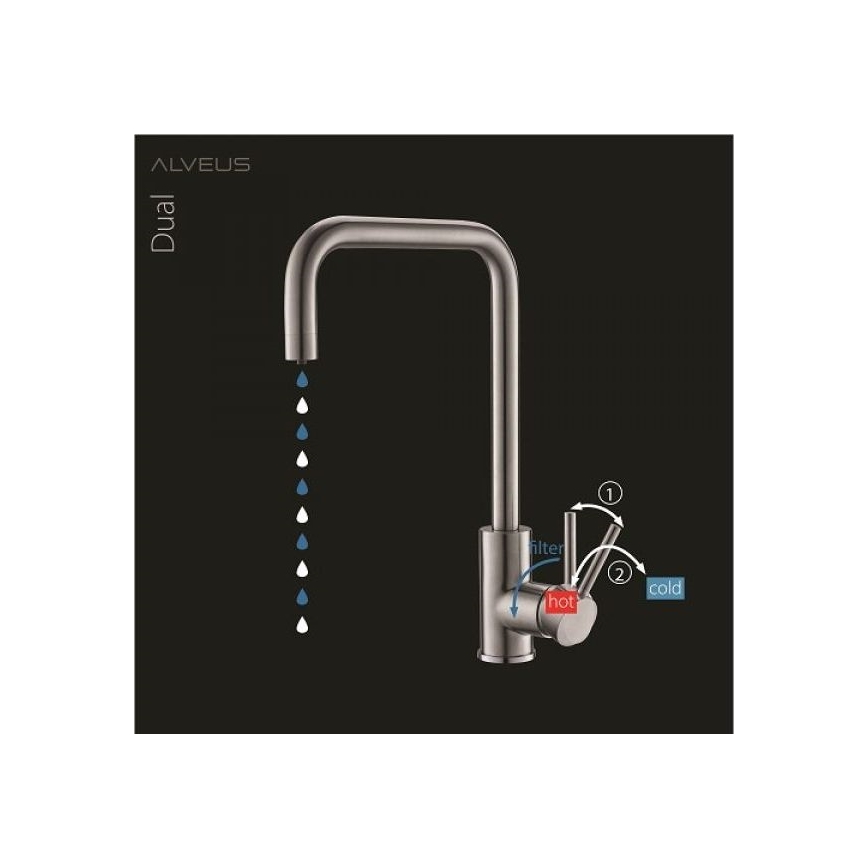 ALVEUS 1139812 - Hane DUAL 37 cm granit/sort