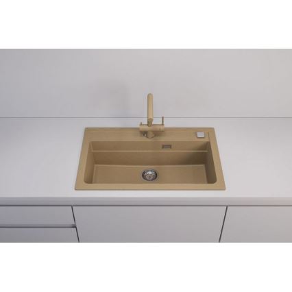 ALVEUS 1140445 - Køkkenvask ATROX 79x50 cm granit/beige