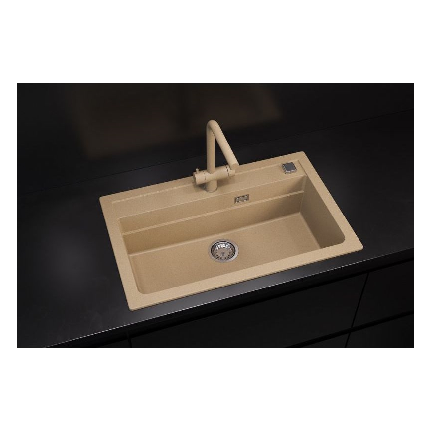 ALVEUS 1140445 - Køkkenvask ATROX 79x50 cm granit/beige