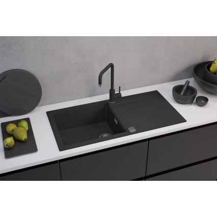 ALVEUS 1140598 - Køkkenvask CADIT 100x50 cm granit/sort