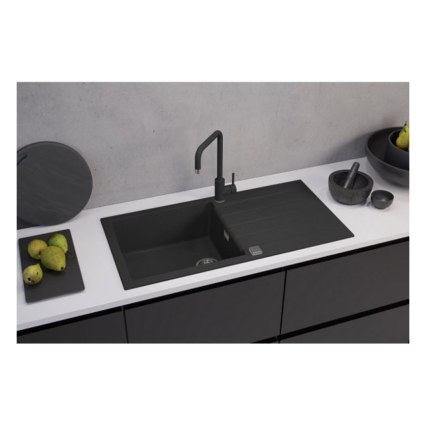 ALVEUS 1140598 - Køkkenvask CADIT 100x50 cm granit/sort