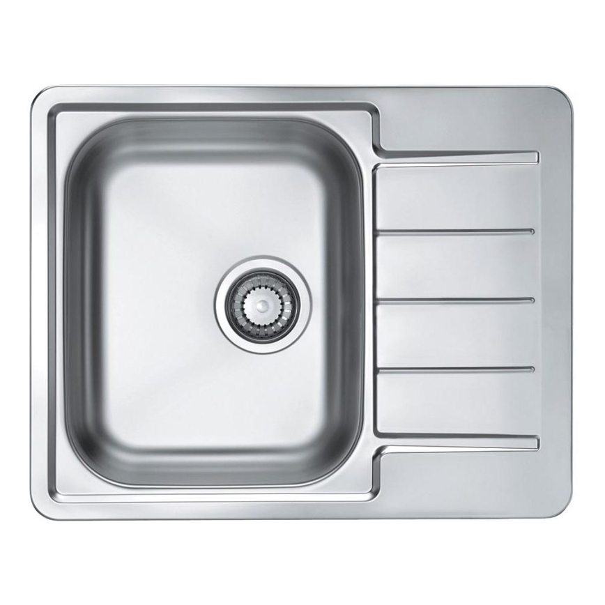 ALVEUS 1144603 - Køkkenvask LINE 61,5x50 cm mat stål/satin, uden excenter