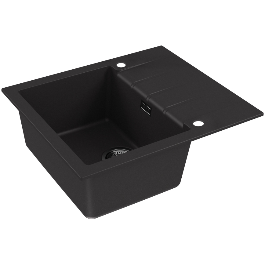 ALVEUS 1148158 - Køkkenvask CADIT 59x50 cm granit/sort