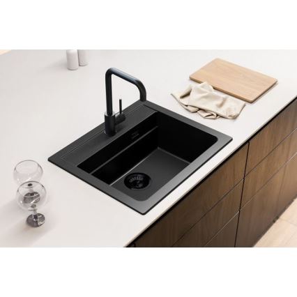 ALVEUS 1148162 - Køkkenvask ATROX 59x50 cm granit/sort