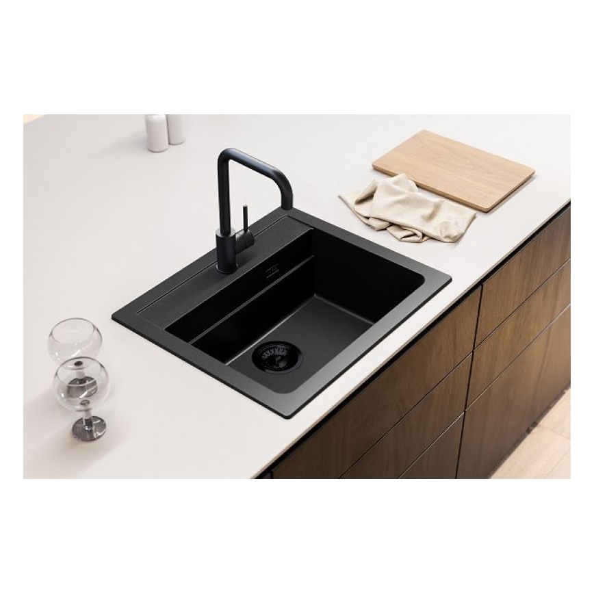 ALVEUS 1148162 - Køkkenvask ATROX 59x50 cm granit/sort