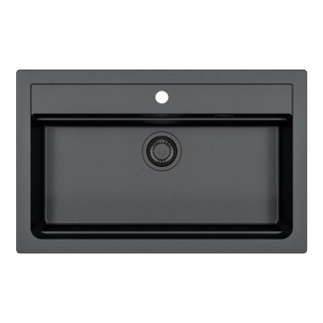 ALVEUS 1148163 - Køkkenvask ATROX 79x50 cm granit/sort