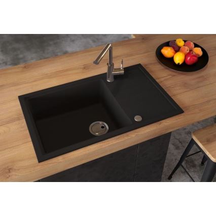 ALVEUS 1149117 - Køkkenvask INTERMEZZO 78x48 cm granit/sort