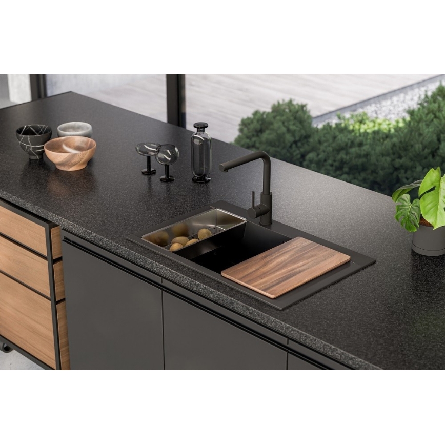 ALVEUS 1149303 - Køkkenvask PURE 79x51,5 cm granit/antracit