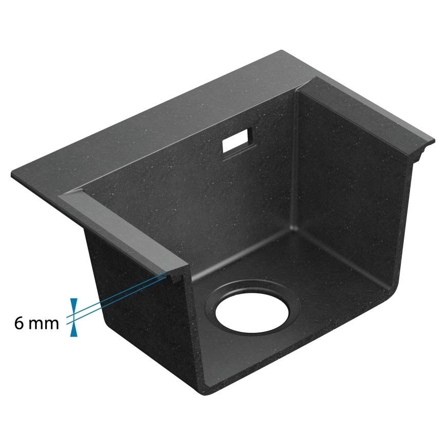 ALVEUS 1149305 - Køkkenvask PURE 79x51,5 cm granit/sort