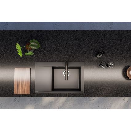 ALVEUS 1149503 - Køkkenvask PURE 79 x 51,5 cm granit/sort