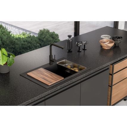 ALVEUS 1149503 - Køkkenvask PURE 79 x 51,5 cm granit/sort
