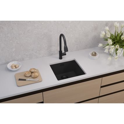 ALVEUS 1150048 - Køkkenvask OMNI 45x45 cm granit/sort