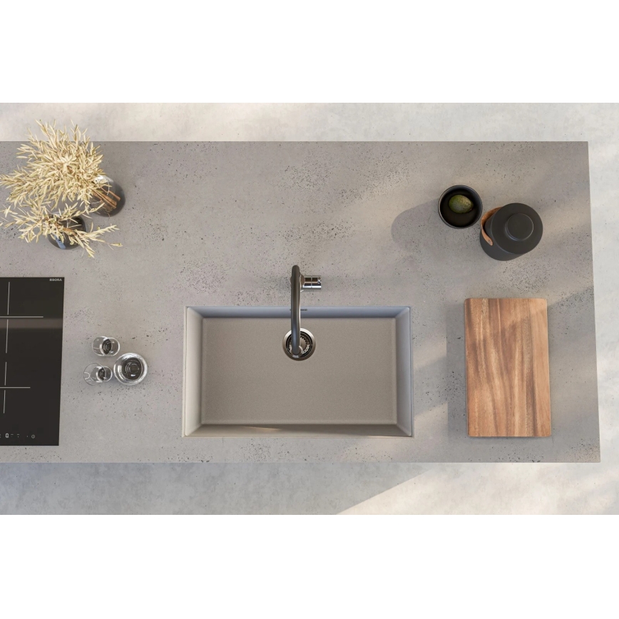 ALVEUS 1150058 - Køkkenvask OMNI 75 x 45 cm granit/hvid