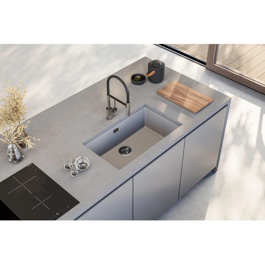 ALVEUS 1150058 - Køkkenvask OMNI 75x45 cm granit/hvid