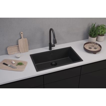 ALVEUS 1150064 - Køkkenvask OMNI 75x45 cm granit/sort