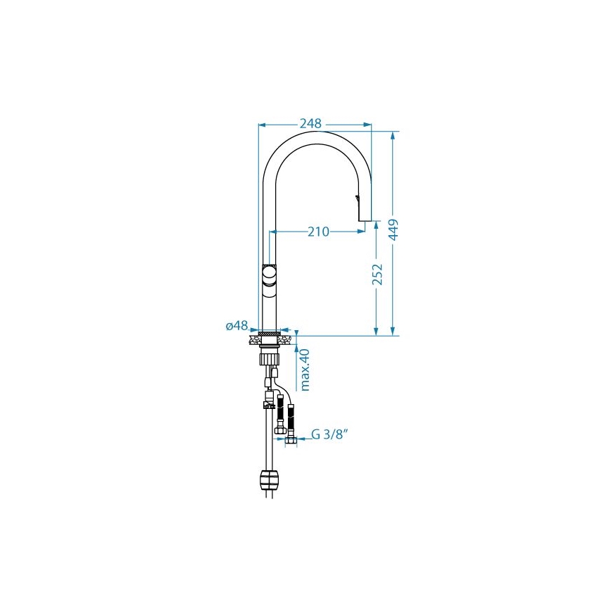 ALVEUS 1150776 - Hane SWAN 44,9 cm guldfarvet