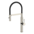 ALVEUS 1150892 - Køkkenarmatur med fleksibel tud og bruser MIRAGE 49,5 cm satin