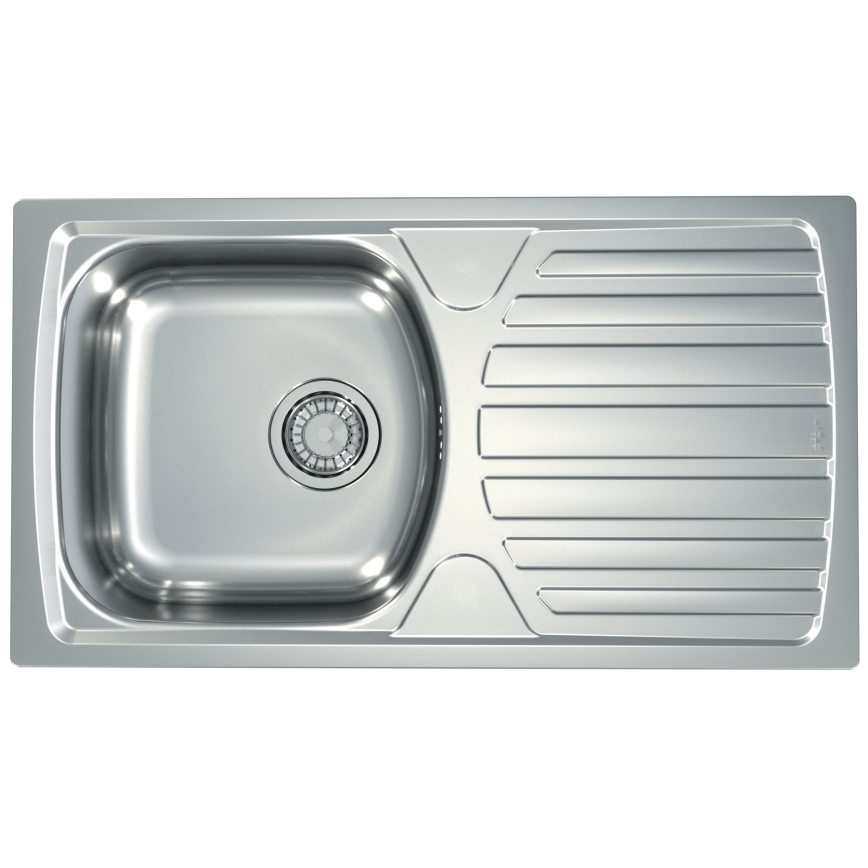 ALVEUS SETA259 - Køkkenvask BASIC 78x43,5 cm + RIVIERA vandhane 14,8 cm satin/glans krom