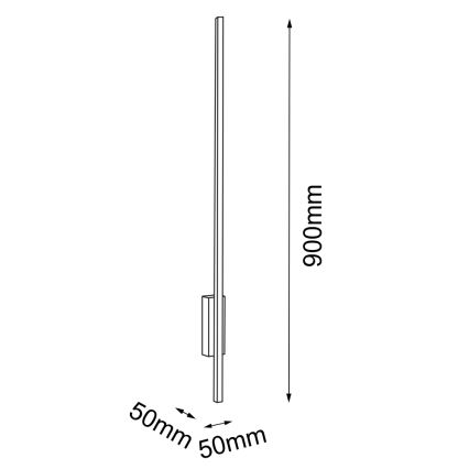 Amplex - LED væglampe LED/3,8W/230V guldfarvet/sort