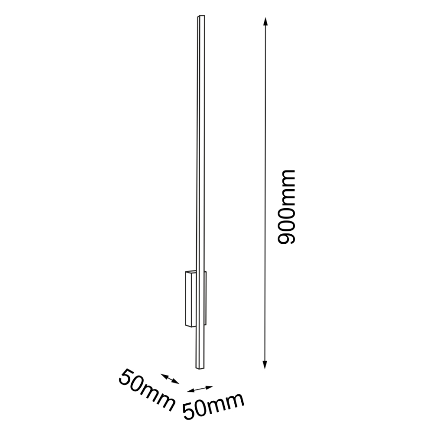 Amplex - LED væglampe LED/3,8W/230V guldfarvet/sort